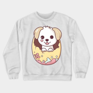 Dog in Egg Crewneck Sweatshirt